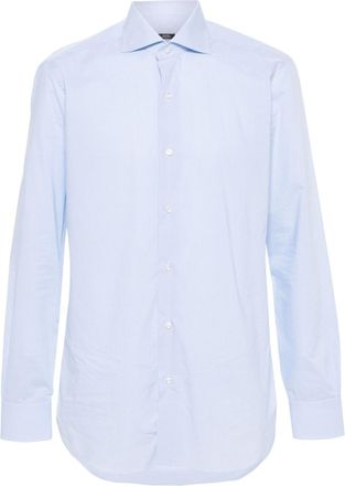 Barba check-pattern shirt - men - Cotton - 39 - Blue