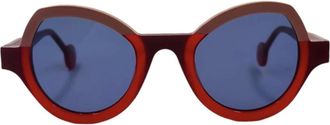 Theo Modernisme Zonnebril - unisex - Zonnebrillen - Rood - ONE Size - Accessoires