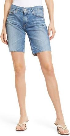 AG - Adriano Goldschmied Nikki Raw Hem Denim Bermuda Shorts in 20 Years Hotspo at Nordstrom Rack, Size 24