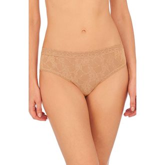 Natori Bliss Allure Lace Briefs in Cafe at Nordstrom
