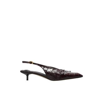 Jacquemus Schoenen, Dames, Rood, 37 EU, Leer, Cubisto Leren Schoenen met Hak