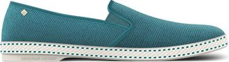 Rivieras Shoes Classic Cotton Canvas Slip-On Loafer in Aqua at Nordstrom, Size 41