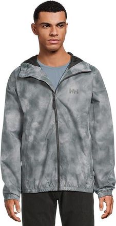 Helly Hansen Core Graphic Rain Jacket Mens Jacket Black : XL, Polyester