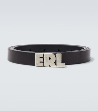 ERL Logo leather belt