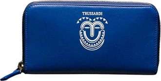 Trussardi Portefeuillekaarthouders - Dames - Portefeuilles - Blauw - ONE Size - Accessoires