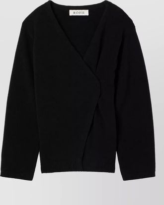 R&oacute;he cashmere wool off-shoulder relaxed-fit cardigan
