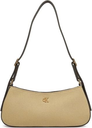 Calvin Klein Shoulder Bags, female, Beige, Size: ONE SIZE Shoulder Bags