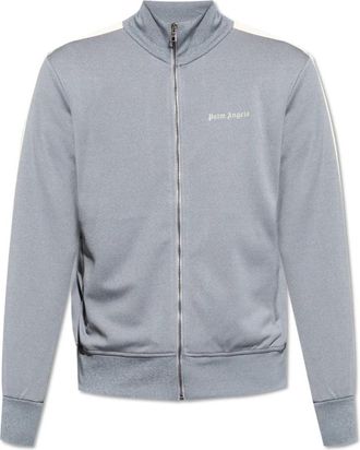 Palm Angels Sweatshirts & Hoodies - Heren - Vesten met rits - Grijs - S - Leer - Hoodies & sweatvesten