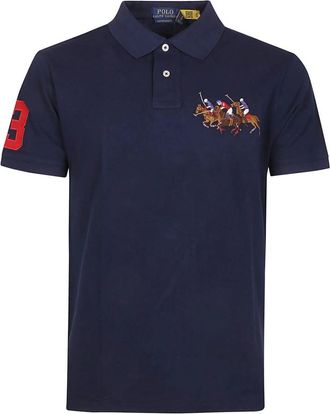 Polo Ralph Lauren Polo Shirt met Korte Mouwen - Heren - Polos - Blauw - S - Katoen - Tops