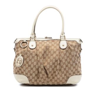 Gucci Pre-owned Gucci GG Canvas Sukey Satchel Ladies AY5I59EZCXF44VI1