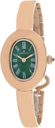 Christian Van Sant Anora Quartz Green Dial Ladies Watch CV4340