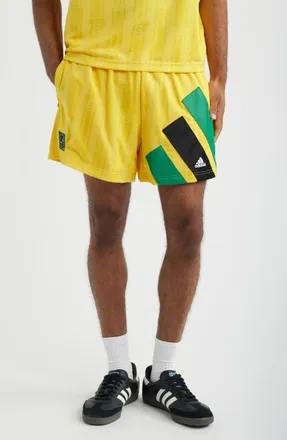adidas Originals x Brain Dead Disney Football Shorts in Bold Gold at Nordstrom, Size Xx-Large