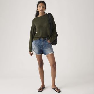 Levi's Ribcage Shorts - Womens - 23 - Blue