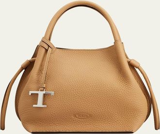 Tod's Small Grain Leather Bucket Bag