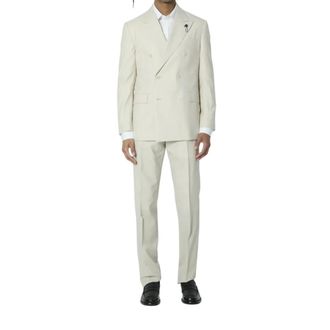 Lardini Double Breasted Suits, male, Green, Size: 2XL Abito feeling