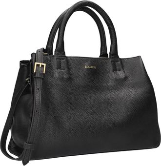 LouLou Essentiels Vera Schoudertas - Dames - Tassen - Zwart - Maat: ONE Size Katoen