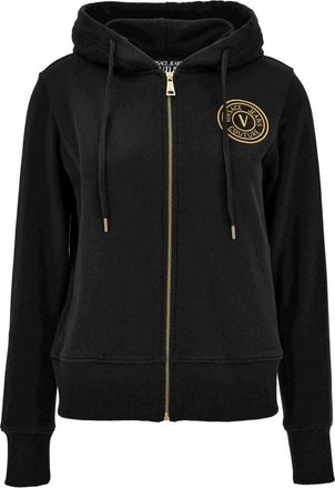 Versace Truien - Dames - Vesten met rits - Zwart - XL - Hoodies & sweatvesten