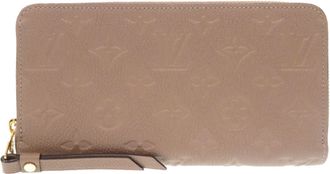 Louis Vuitton Tourterelle Monogram Empreinte Long Wallet (Bi-Fold) (Pre-Owned)