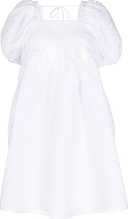Cecilie Bahnsen Tilde Matelassé Mini Dress - Womens - Organic Cotton/Polyester