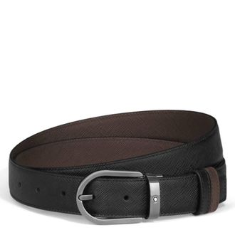 Montblanc Sartorial Leather Horseshoe 30 mm Reversible Belt