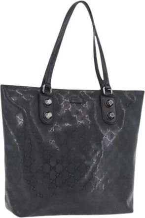 Gucci Pre-owned Vintage Tote Bag - Dames - Vintage Shopper - Zwart - ONE Size - Leer - Vintage
