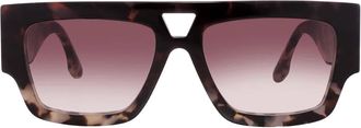 Victoria Beckham Brown Gradient Browline Ladies Sunglasses VB651S 062 55