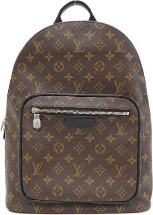 Louis Vuitton Marron Coated Canvas Backpack (Pre-Owned)