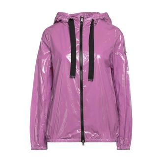 Herno Rain Jackets, female, Pink, Size: S Hooded Jacket