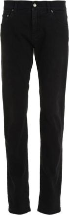 Dolce & Gabbana Heren, Jeans, Zwart, Maat: XS Katoen