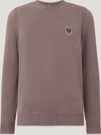 Belstaff Watch Sweater Light Mens Fade-out Garment Dye Cotton Asphalt Size 2XL