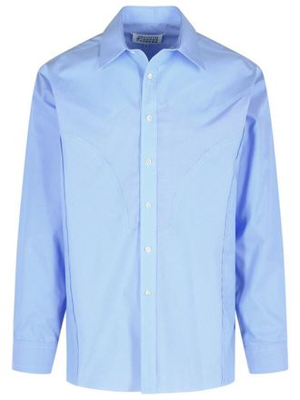 Maison Margiela Light Blue Cotton Shirt