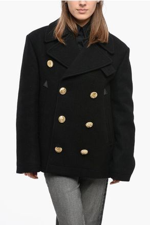 Dsquared2 Peacoat Doppiopetto con Bottoni Dorati taglia 42