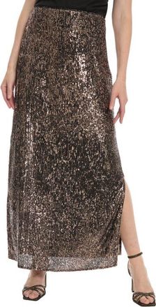 Maggy London Sequin Maxi Skirt in Ash Brown/brown at Nordstrom, Size 10