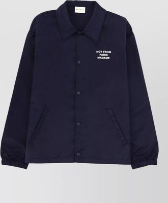 Dr&ocirc;le de Monsieur statement slogan jacket relaxed fit