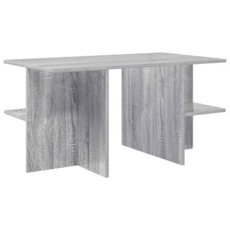 vidaXL Mesa De Caf&eacute; Gris Sonoma 87 X 50 X 45 Cm Madera De Ingenier&iacute;a Vidaxl
