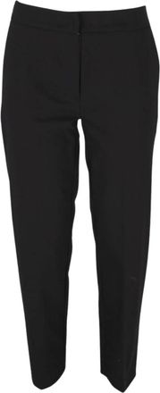 Clips Slim-fit Trousers, female, Black, 2XL, Black Cigarette Trousers with American Pocket