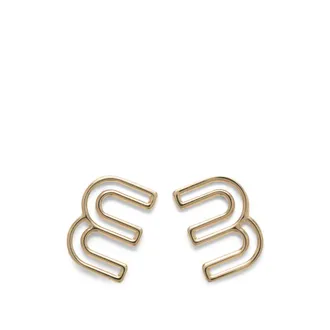 Miu Miu Logo-plaque Earrings