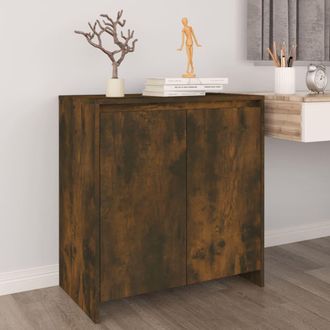 vidaXL Vidaxl - Aparador Madera Contrachapada Color Roble Ahumado 70x41x75 Cm