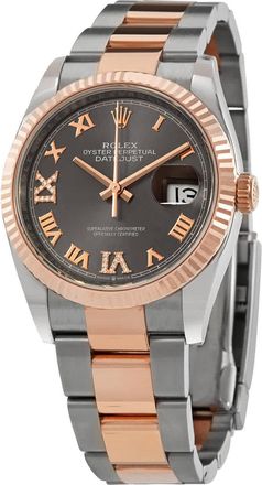 Rolex Datejust 31 Automatic Diamond Grey Dial Watch 126231GYRDO