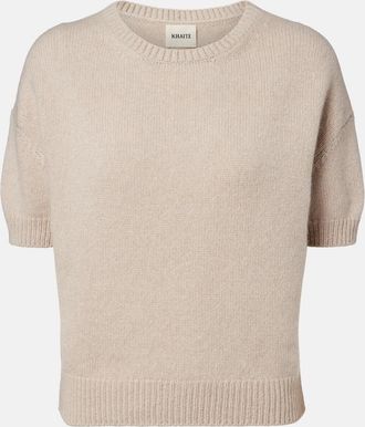 Khaite Golden cashmere sweater