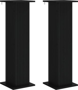 vidaXL Soporte De Plantas 2 Uds. Negro 30,5 X 30 X 100,5 Cm Vidaxl
