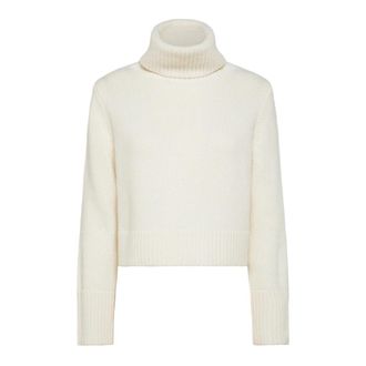 Peuterey Stijlvolle Winterjas - Dames - Coltruien - Beige - L - Wol - Truien & Vesten