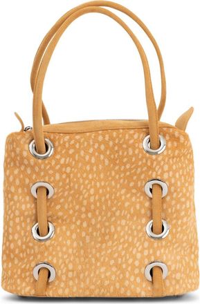 Jeffrey Campbell Chessy Convertible Genuine Calf Hair Shoulder Bag in Tan Cream Dots at Nordstrom