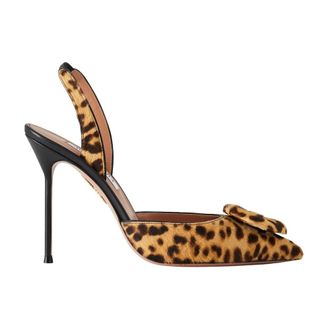 Aquazzura Pumps, female, Brown, Size: 6 US Crystal Hoop Sling 105