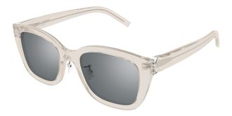 Saint Laurent SL M176/K Asian Fit 004 Womens Sunglasses Brown Size 55 - Free RX Lenses - Free RX Lenses