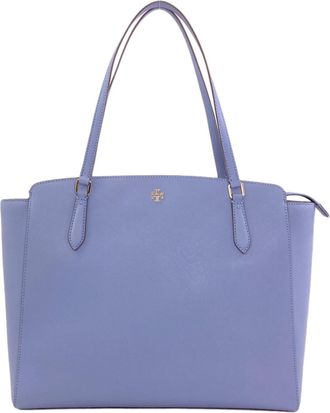 Tory Burch Blue Leather Tote Bag (Pre-Owned)