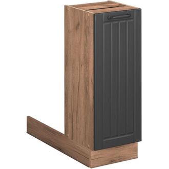 Vicco Isla De Cocina Fame-line, Gris Oscuro, 30 Cm Sin Encimera, Vicco