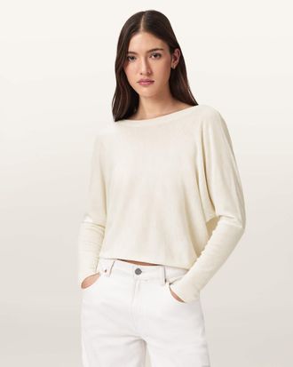 AllSaints Julieana Wrap Merino Wool Sweater