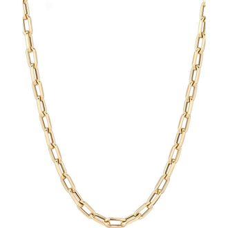 Adina Reyter Italian Chain Link Necklace, 5.3mm in Yellow Gold at Nordstrom, Size 16