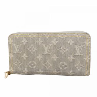 Louis Vuitton Gray Long Wallet (Bi-Fold) (Pre-Owned)